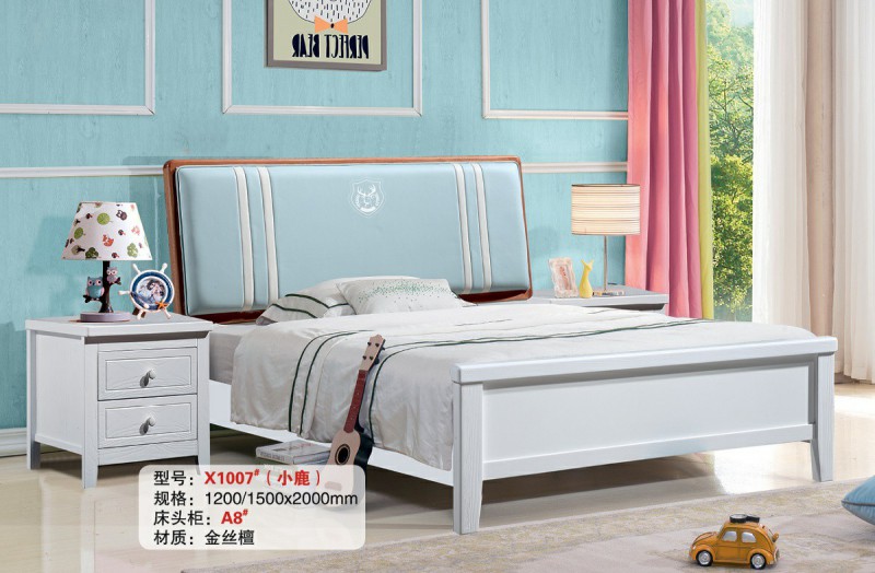 青少年兒童實木床X1007#（小鹿）