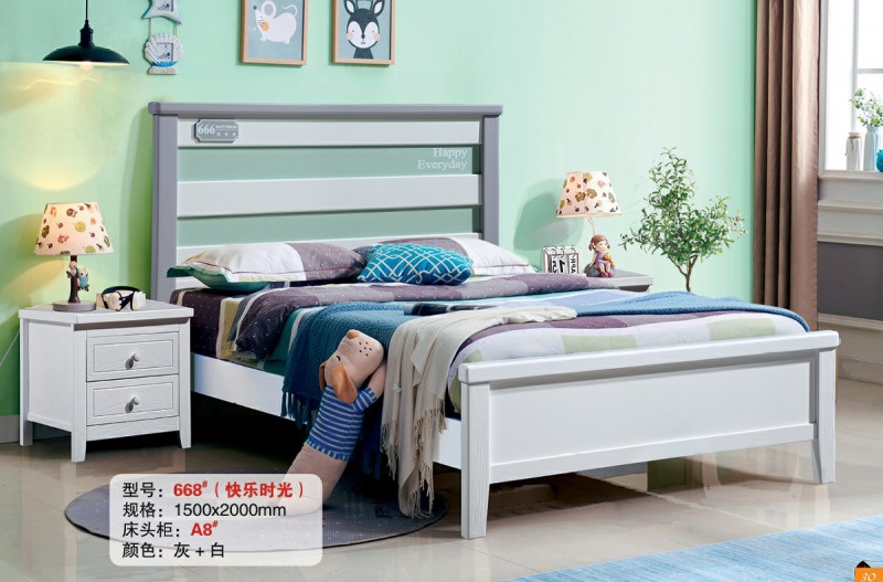 青少年兒童實木床668#（快樂時光）