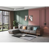 天倫雅樂現代極簡胡桃木家具,南美黑胡桃木套房,實木柜子、工程單定制,木林森家具廠家