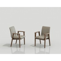 天倫雅樂現代極簡南美黑胡桃木家具：SY101書椅 皮