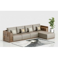 天倫雅樂現(xiàn)代極簡(jiǎn)南美黑胡桃木家具：SF108轉(zhuǎn)角沙發(fā)