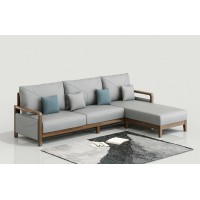 天倫雅樂現代極簡南美黑胡桃木家具：SF101轉角沙發