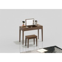 天倫雅樂現代極簡南美黑胡桃木家具：ZT102妝臺、ZD102妝凳