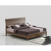 天倫雅樂現(xiàn)代極簡南美黑胡桃木家具：BD101床