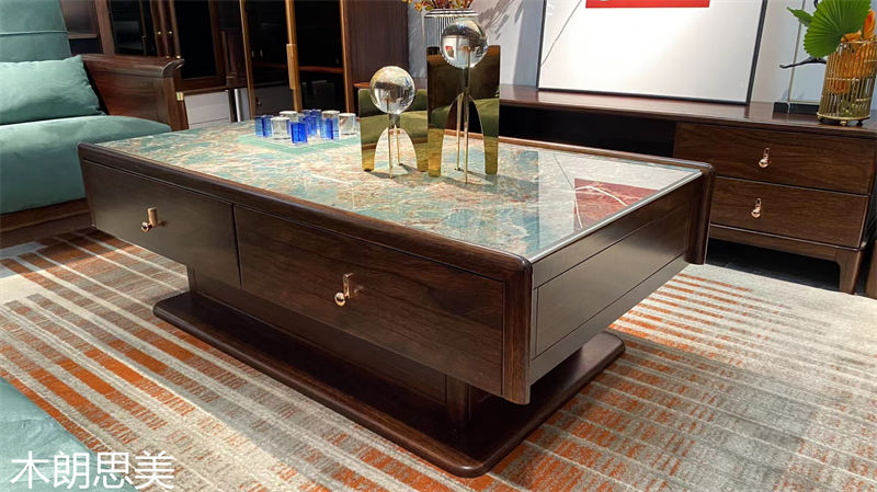 現(xiàn)慕家居 木朗思美 輕奢新中式黑檀木(烏金木)家具展廳實(shí)拍