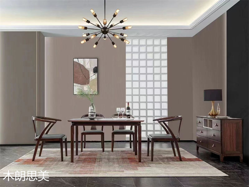 現(xiàn)慕家居 木朗思美 輕奢新中式黑檀木(烏金木)家具展廳實(shí)拍