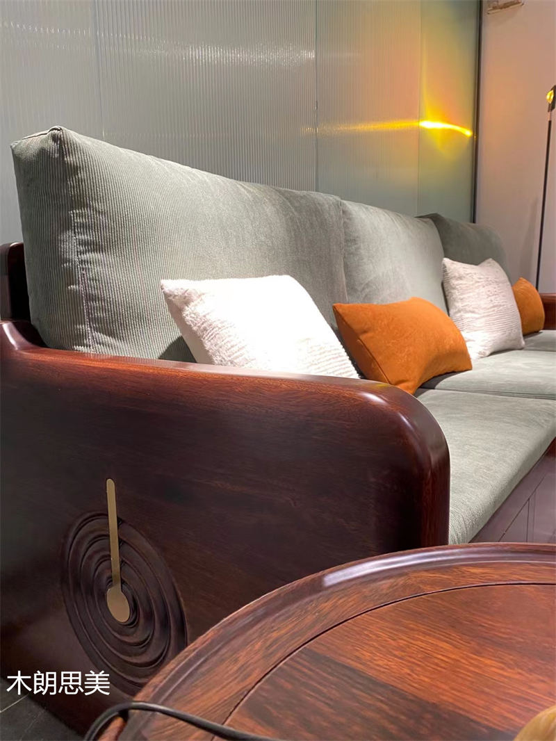 現(xiàn)慕家居 木朗思美 輕奢新中式黑檀木(烏金木)家具展廳實(shí)拍