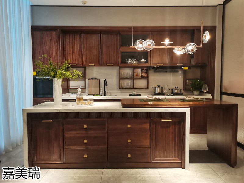 嘉美瑞 悅境 現代簡奢烏金木家具展廳實拍