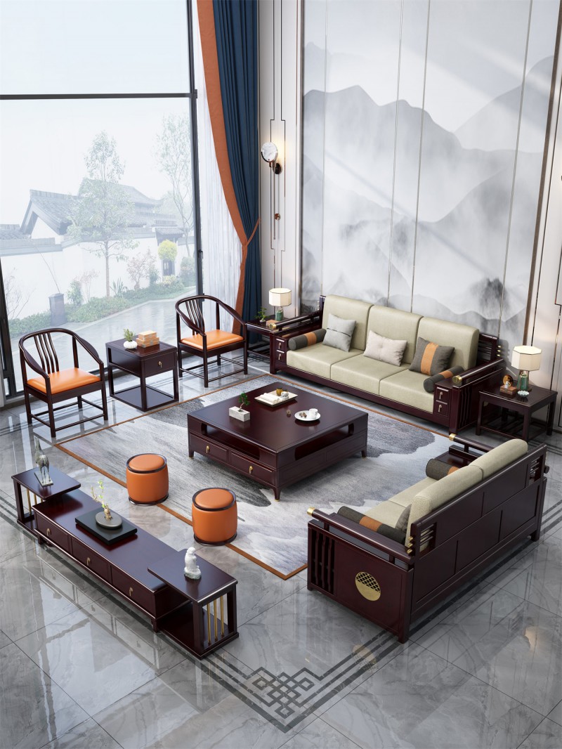 阿姆雷特新中式980沙發