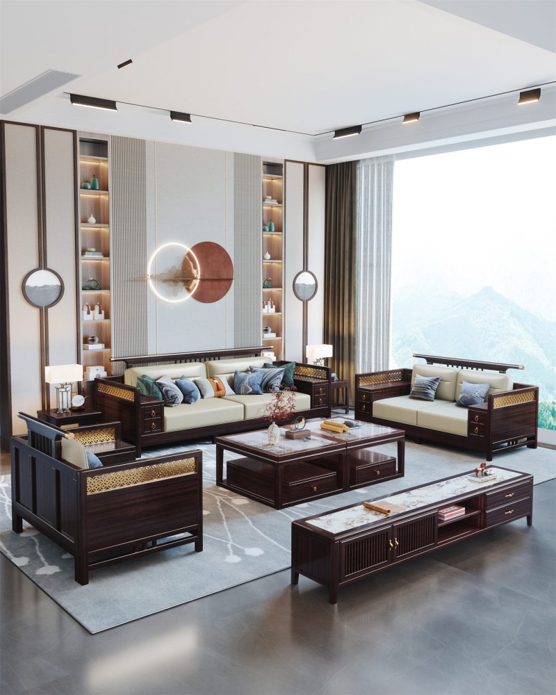 阿姆雷特新中式602沙發