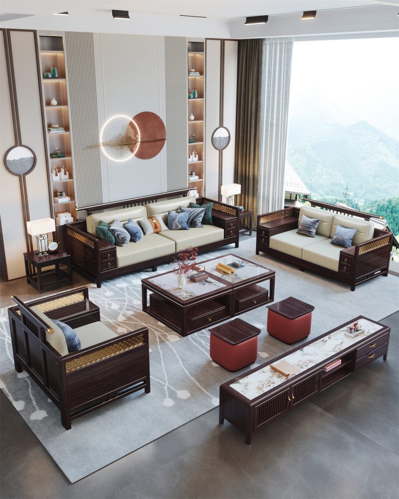 阿姆雷特新中式602沙發