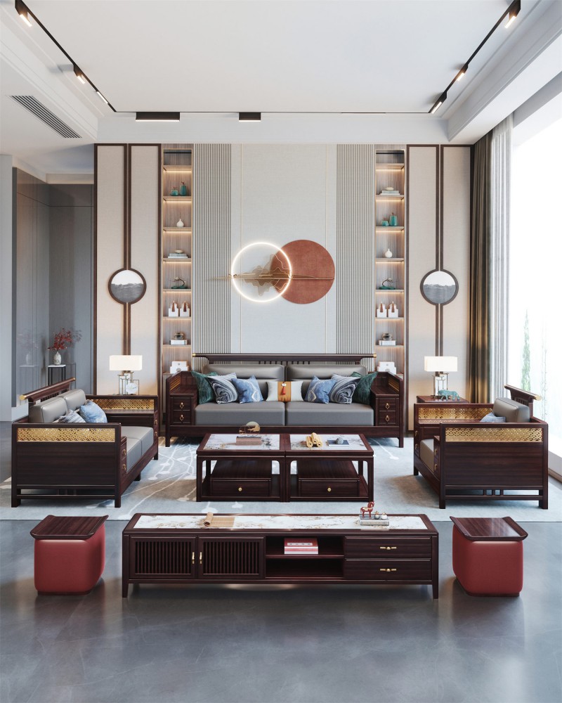 阿姆雷特新中式602沙發