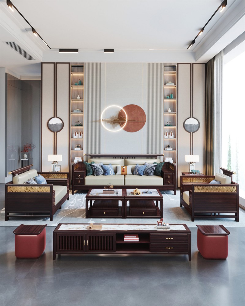 阿姆雷特新中式602沙發