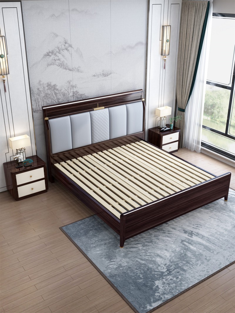 阿姆雷特新中式金絲檀木HT68床