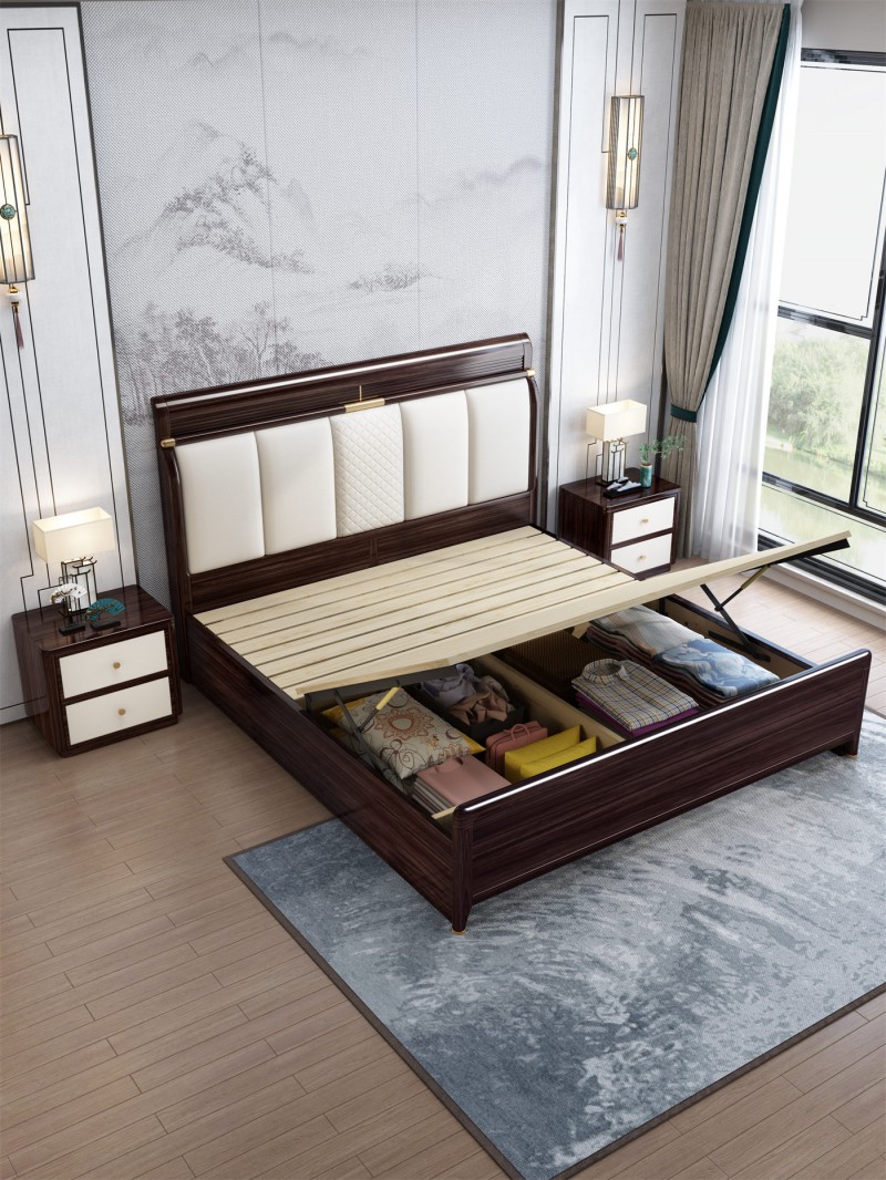 阿姆雷特新中式金絲檀木HT68床