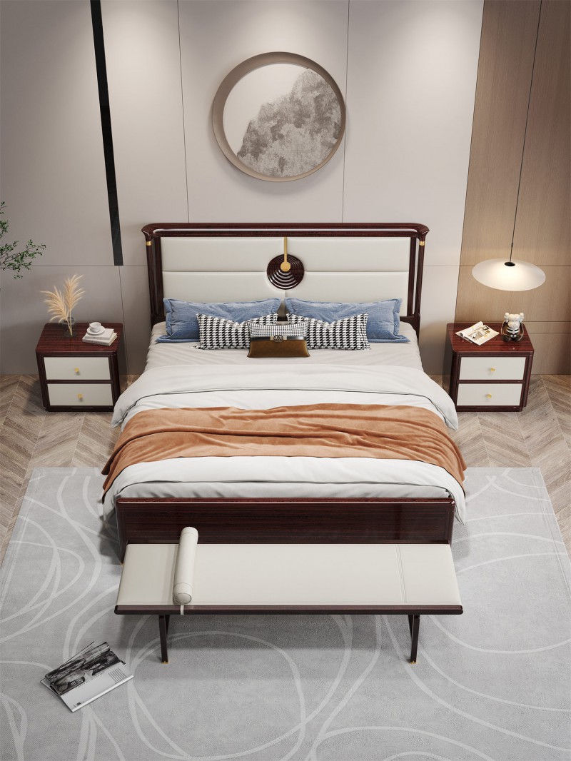 阿姆雷特新中式金絲檀木HT66床