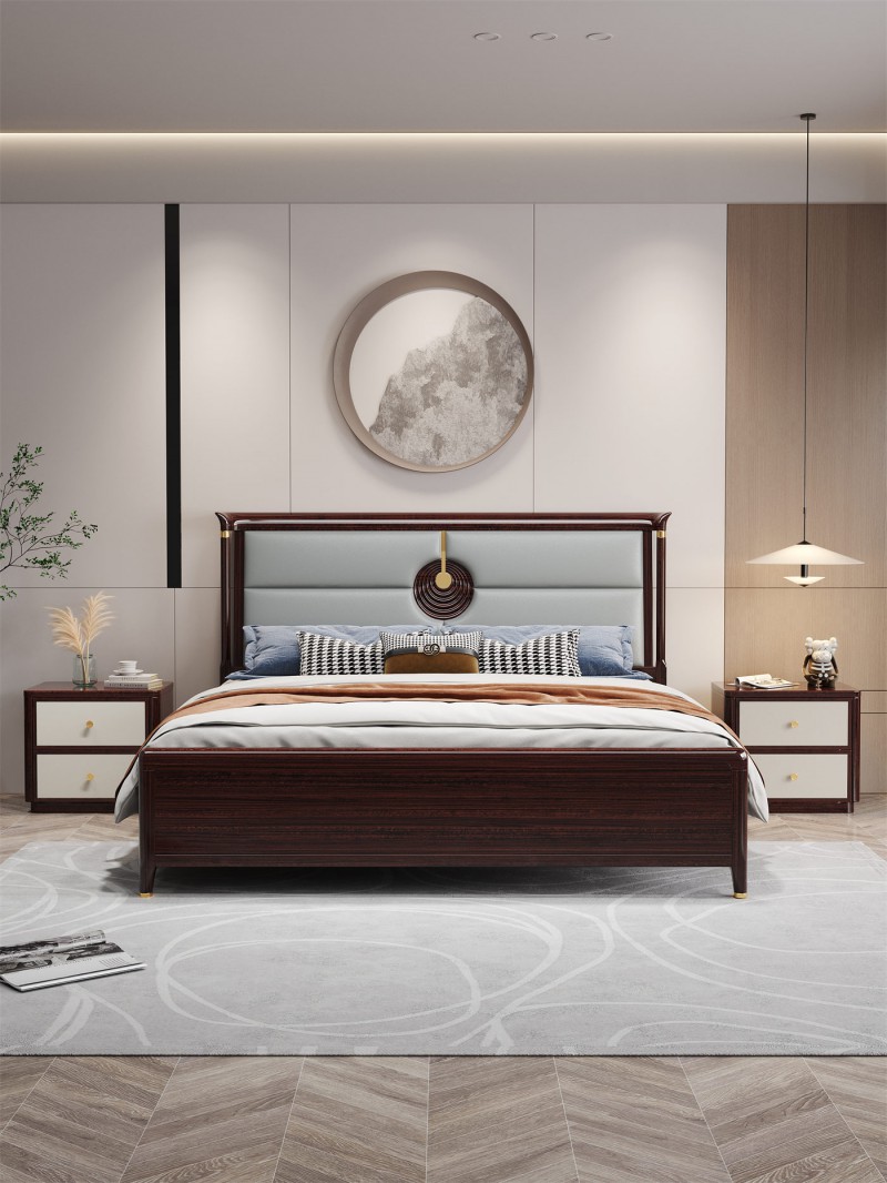 阿姆雷特新中式金絲檀木HT66床