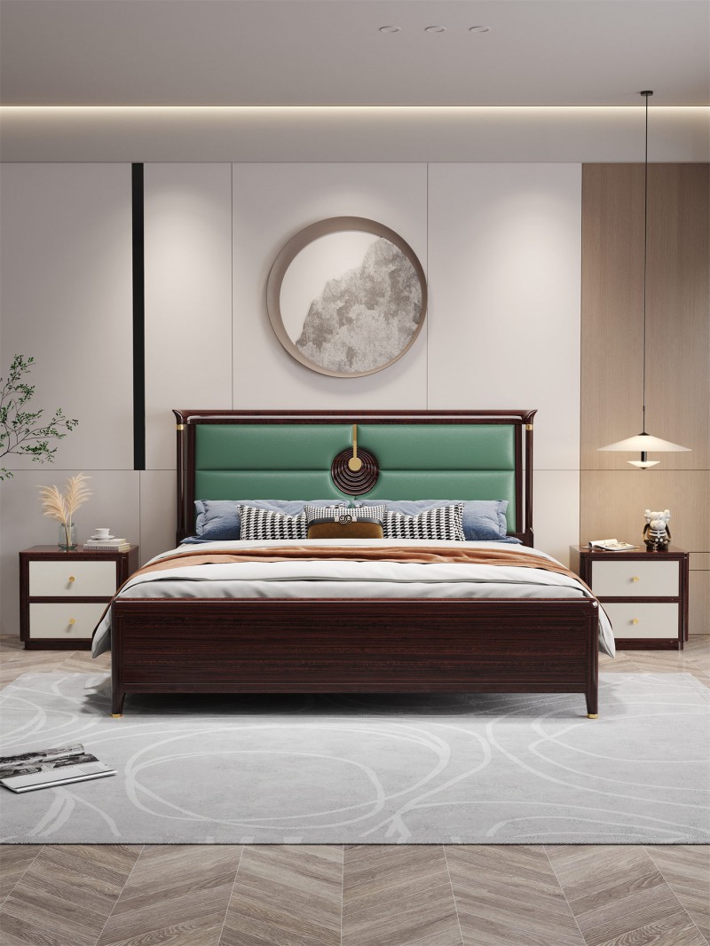 阿姆雷特新中式金絲檀木HT66床