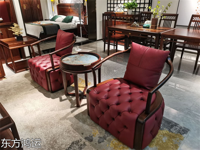 品橡家具 盧西彼海 東方鴻運國潮新中式烏金木家具展廳實拍