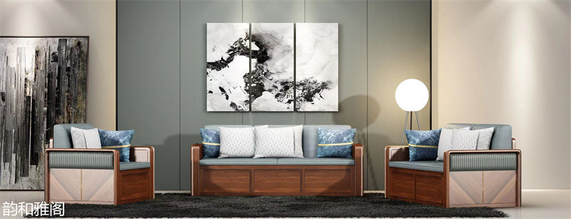 鼎堅家具 韻和雅閣 現(xiàn)代輕奢風格櫻桃木家具