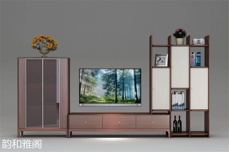 鼎堅家具 韻和雅閣 現(xiàn)代輕奢風格櫻桃木家具
