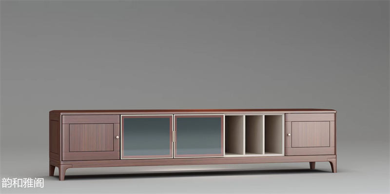 鼎堅家具 韻和雅閣 現(xiàn)代輕奢風格櫻桃木家具