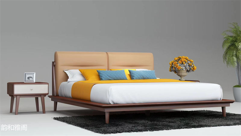 鼎堅家具 韻和雅閣 現(xiàn)代輕奢風格櫻桃木家具