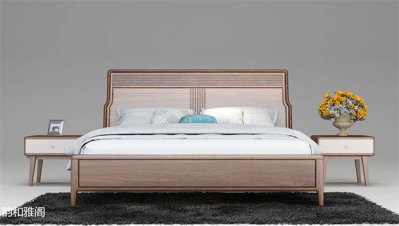 鼎堅家具 韻和雅閣 現(xiàn)代輕奢風格櫻桃木家具