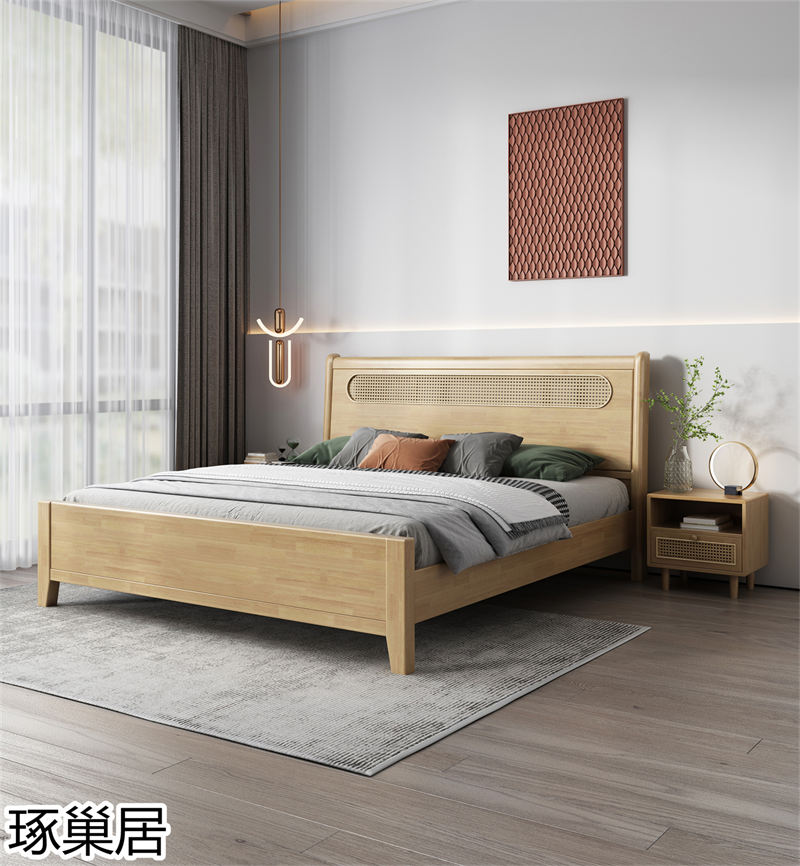 琢巢居 侘寂風(fēng)編藤實(shí)木家具