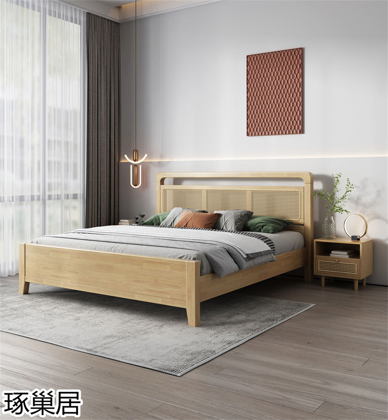 琢巢居 侘寂風(fēng)編藤實(shí)木家具