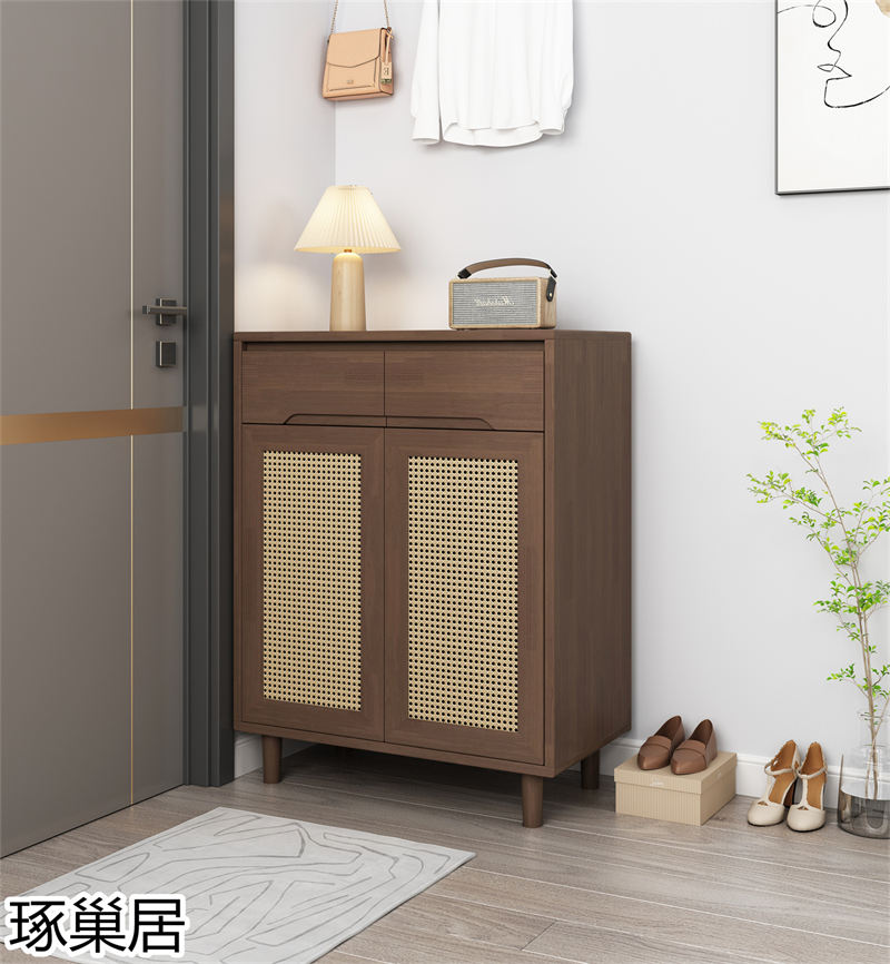 琢巢居 侘寂風(fēng)編藤實(shí)木家具