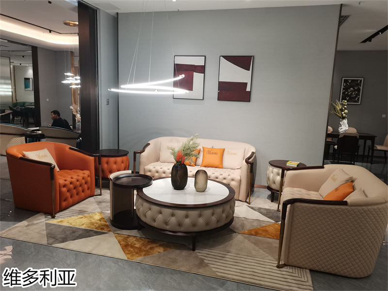 尚歐家具 維多利亞現代輕奢烏金木家具展廳實拍