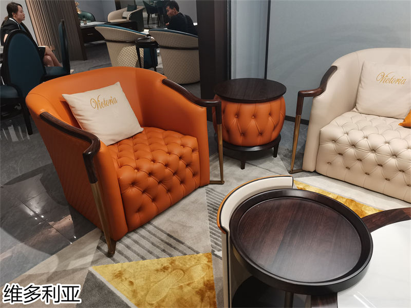 尚歐家具 維多利亞現代輕奢烏金木家具展廳實拍