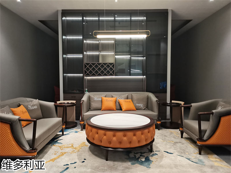 尚歐家具 維多利亞現代輕奢烏金木家具展廳實拍