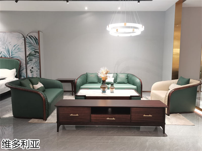 尚歐家具 維多利亞現代輕奢烏金木家具展廳實拍