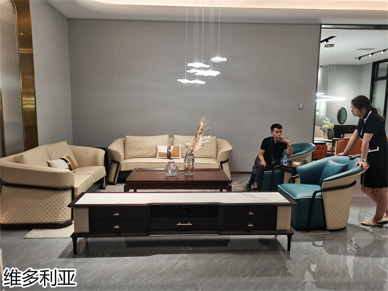 尚歐家具 維多利亞現代輕奢烏金木家具展廳實拍