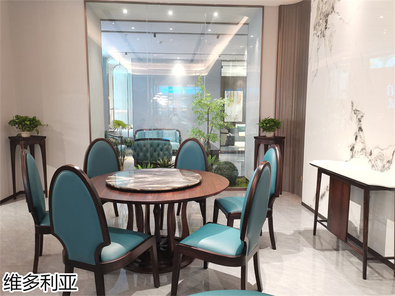 尚歐家具 維多利亞現代輕奢烏金木家具展廳實拍