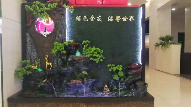 南康風水家居擺件,江西樹脂開業擺件批發,贛州假山流水擺件定制