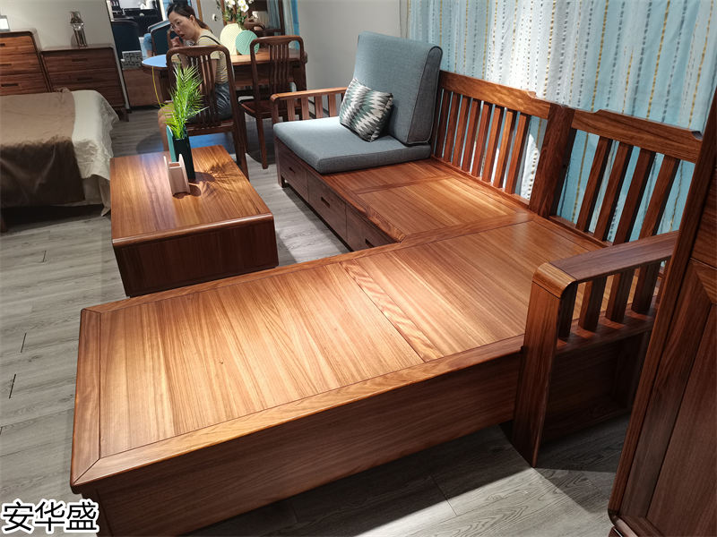 安華盛 現(xiàn)代極簡(jiǎn)風(fēng)格烏金木家具展廳實(shí)拍