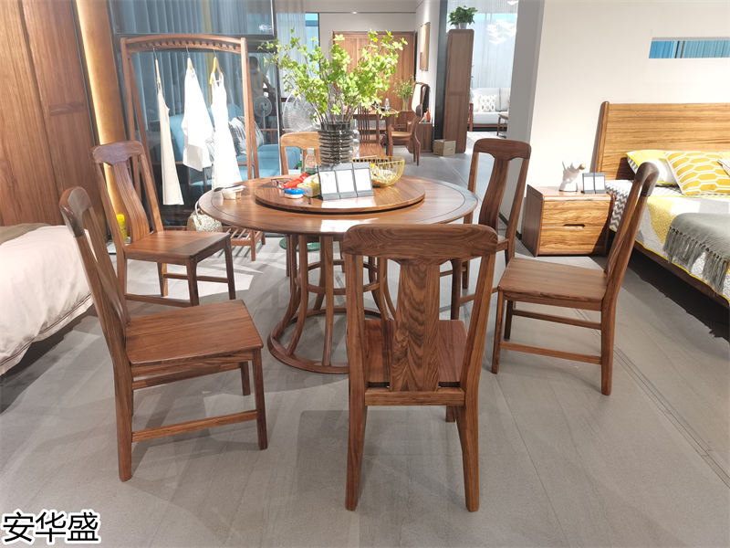 安華盛 現(xiàn)代極簡(jiǎn)風(fēng)格烏金木家具展廳實(shí)拍