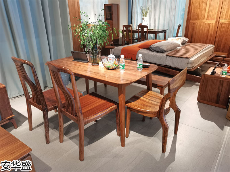 安華盛 現(xiàn)代極簡(jiǎn)風(fēng)格烏金木家具展廳實(shí)拍