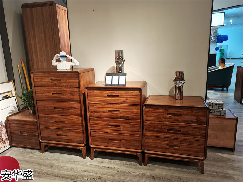 安華盛 現(xiàn)代極簡(jiǎn)風(fēng)格烏金木家具展廳實(shí)拍