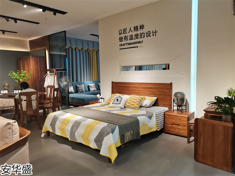 安華盛 現(xiàn)代極簡(jiǎn)風(fēng)格烏金木家具展廳實(shí)拍