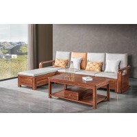 喻皓天成美錦烏金木家具：2W02#氣壓轉(zhuǎn)角沙發(fā)、2H03#茶幾