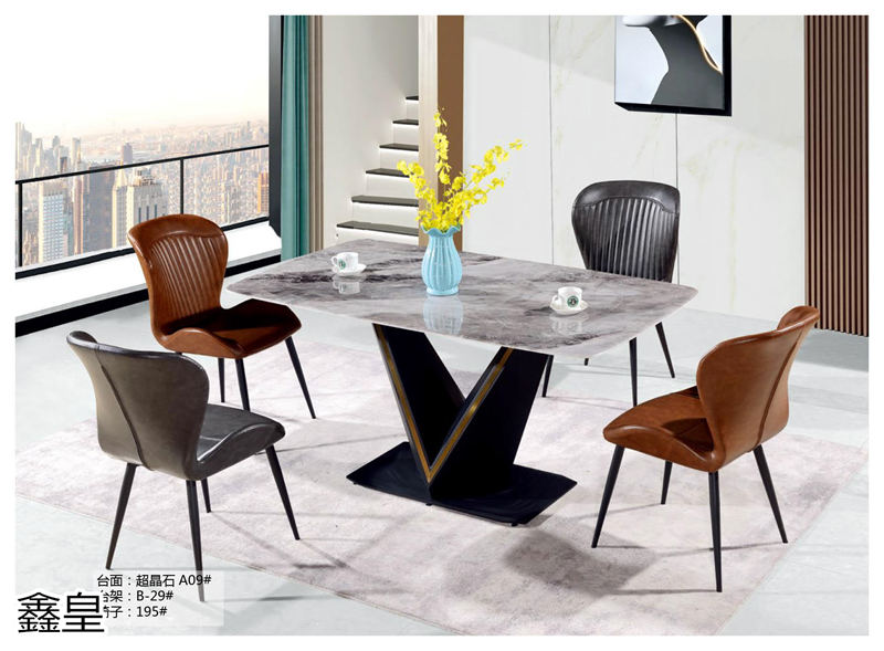 鑫皇家居 極簡輕奢兩廳超晶石臺面家具