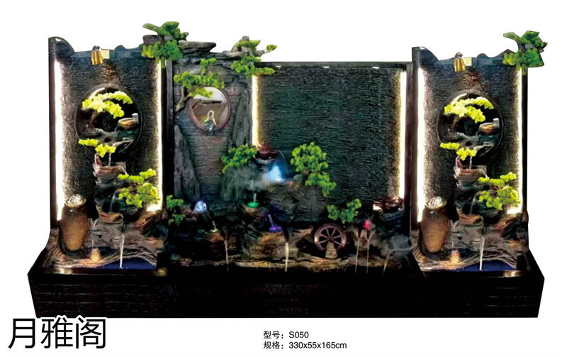 南康風水家居擺件,江西樹脂開業擺件批發,贛州假山流水擺件定制