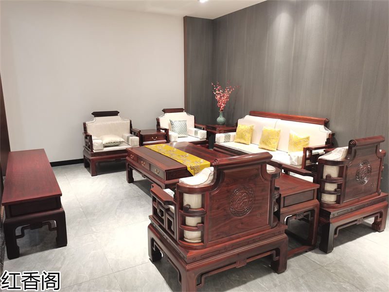 紅香閣 龍回紅 紅木家具展廳實拍