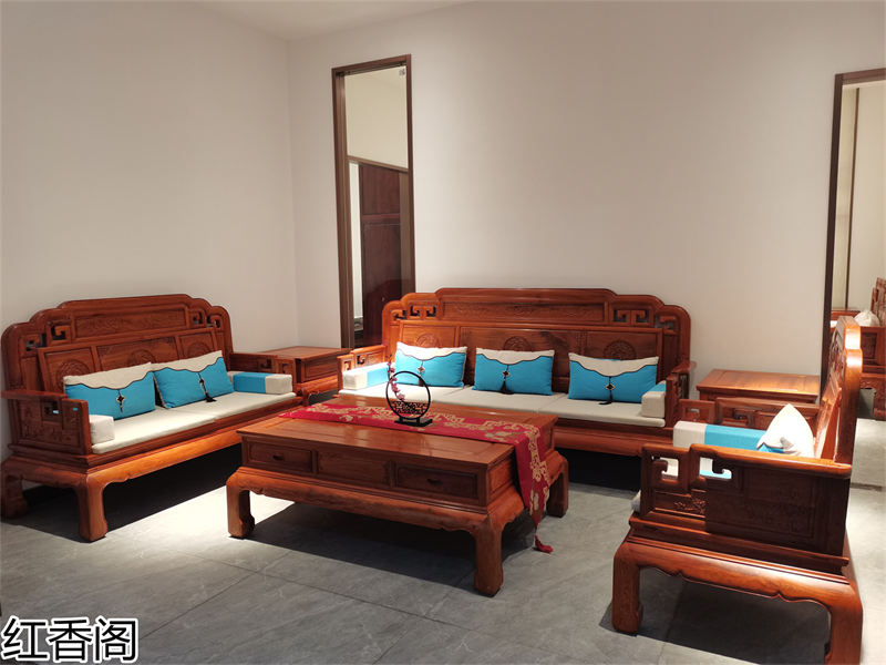紅香閣 龍回紅 紅木家具展廳實拍