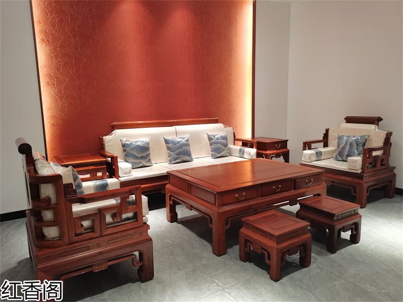 紅香閣 龍回紅 紅木家具展廳實拍