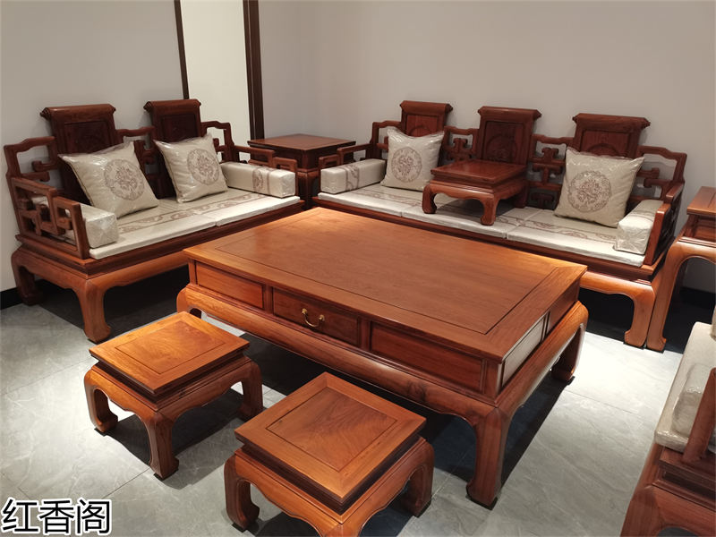 紅香閣 龍回紅 紅木家具展廳實拍